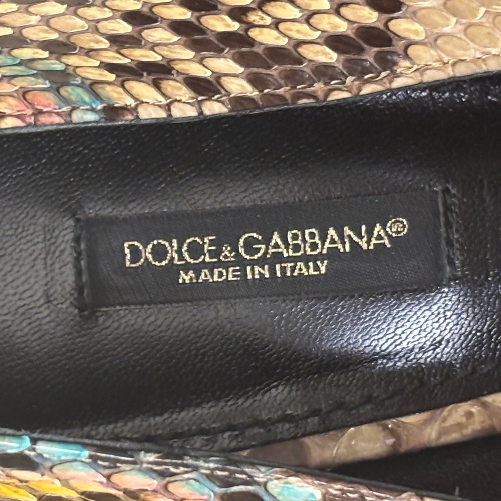 DOLCE & GABBANA Python Platform Pump Shoes Snakes… - image 2